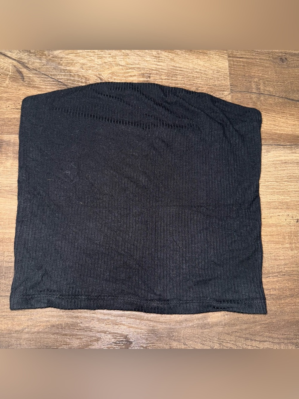 American Eagle Black Ribbed Tube Top